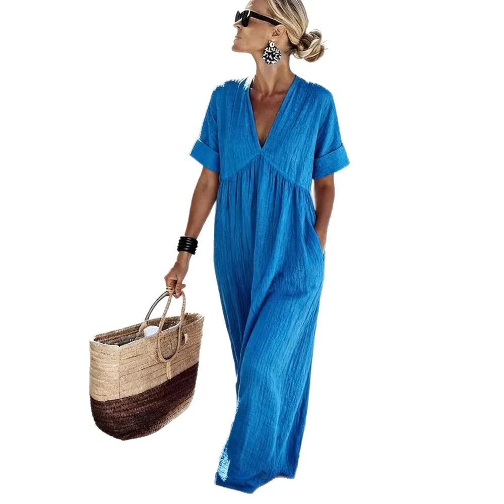 Leah | Long Dress, Flowing Cut