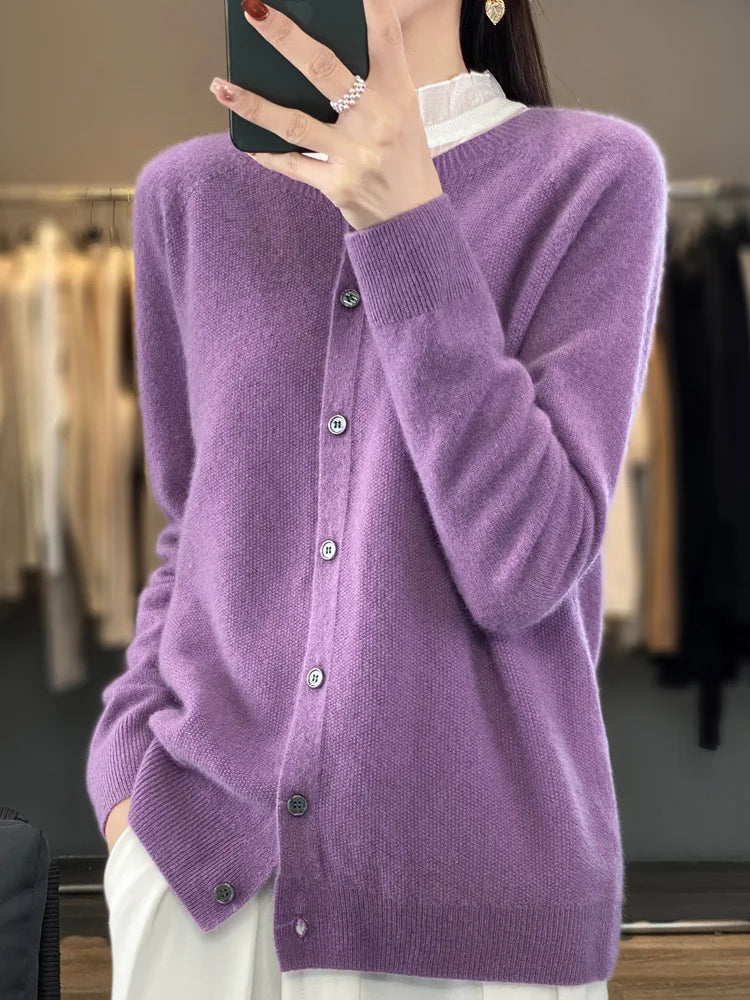 Madison | Knit Button-Front Cardigan