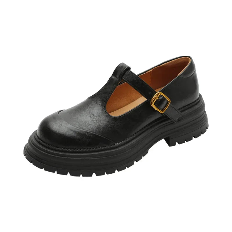 Riley | Leather Mary Jane Flats