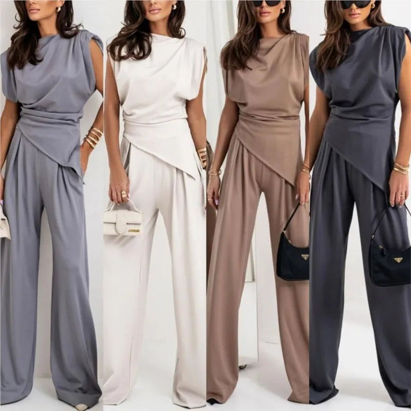 Harper | Two-Piece Set with Wide-Leg Pants