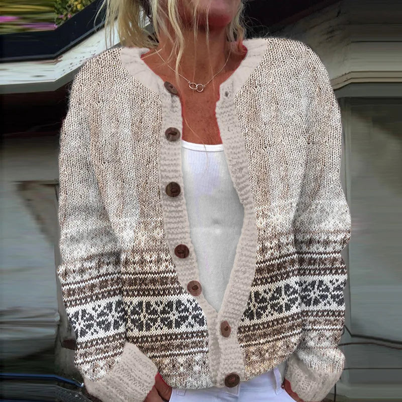 Maya | Knit Button-Front Cardigan
