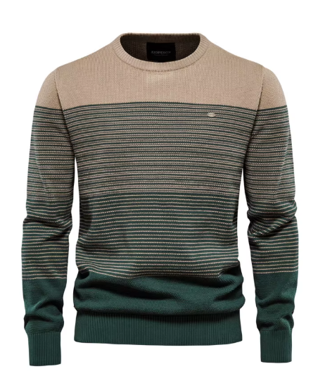 Slim-Fit Textured Knit Sweater