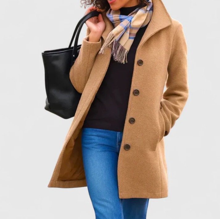 Structured Single-Breasted Coat