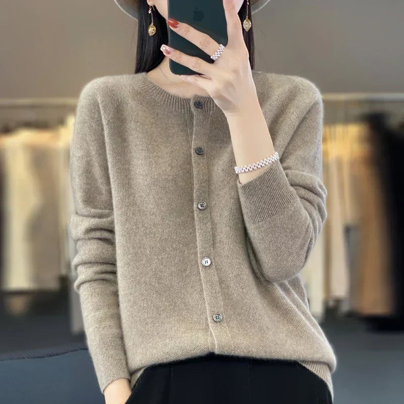 Madison | Knit Button-Front Cardigan