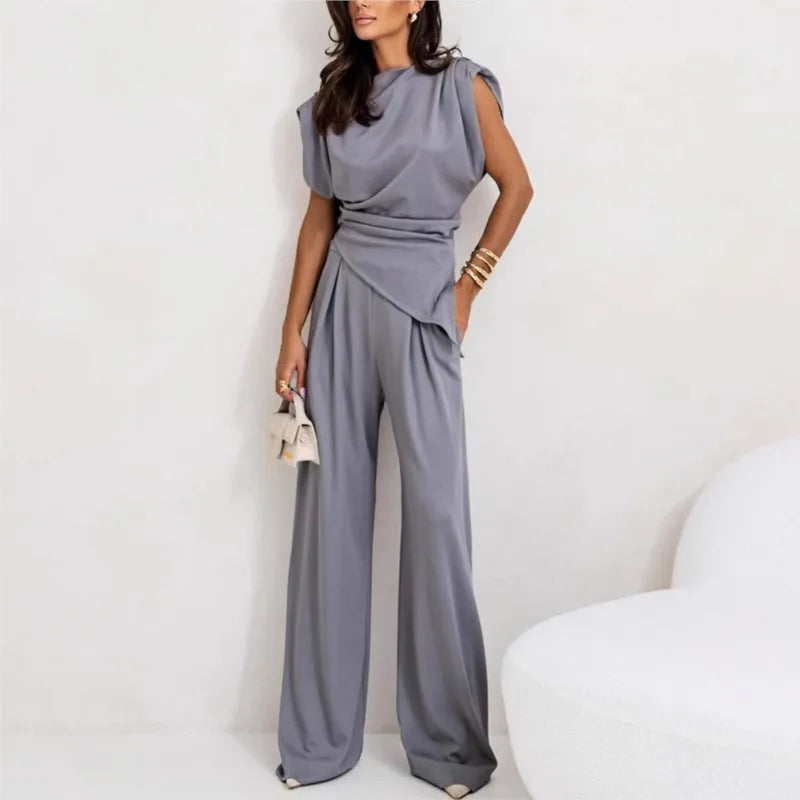 Harper | Two-Piece Set with Wide-Leg Pants