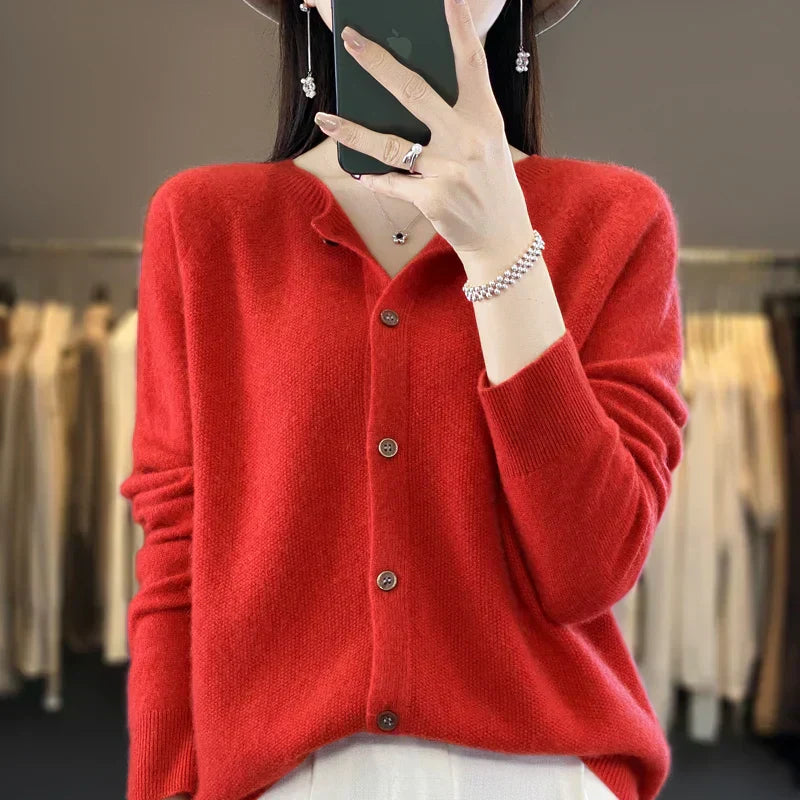 Madison | Knit Button-Front Cardigan