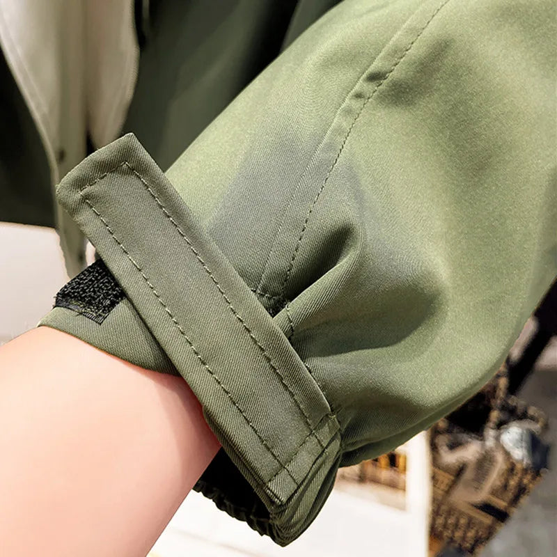 Water-Repellent Double-Layer Windbreaker Jacket