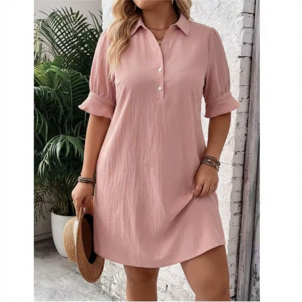 Marisol | Shirt-Collar A-Line Dress