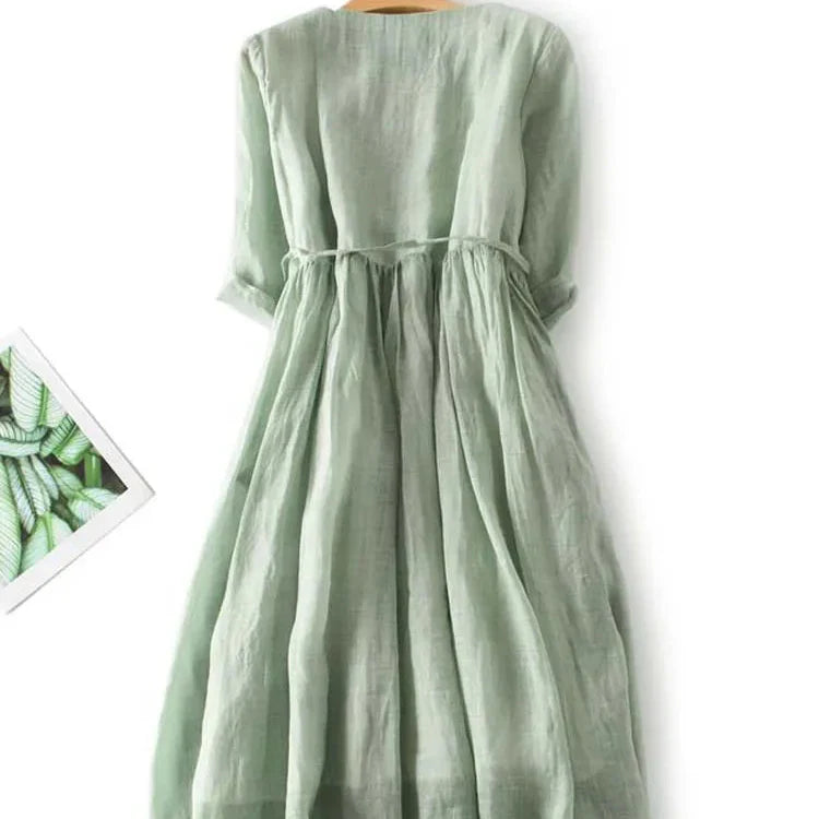 Marisol | Linen Maxi Dress
