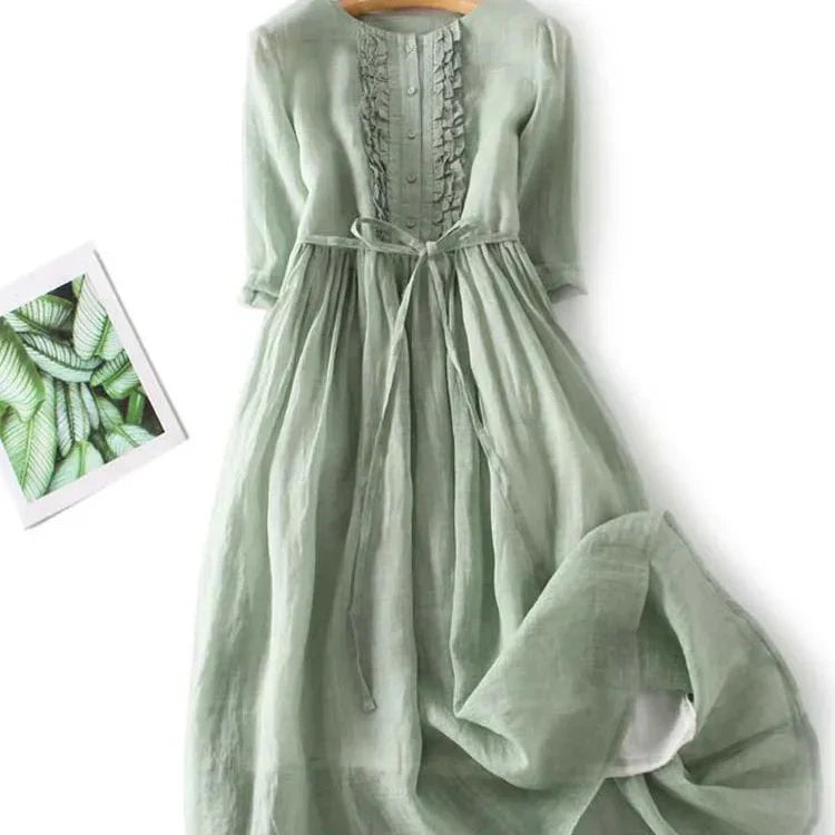 Marisol | Linen Maxi Dress