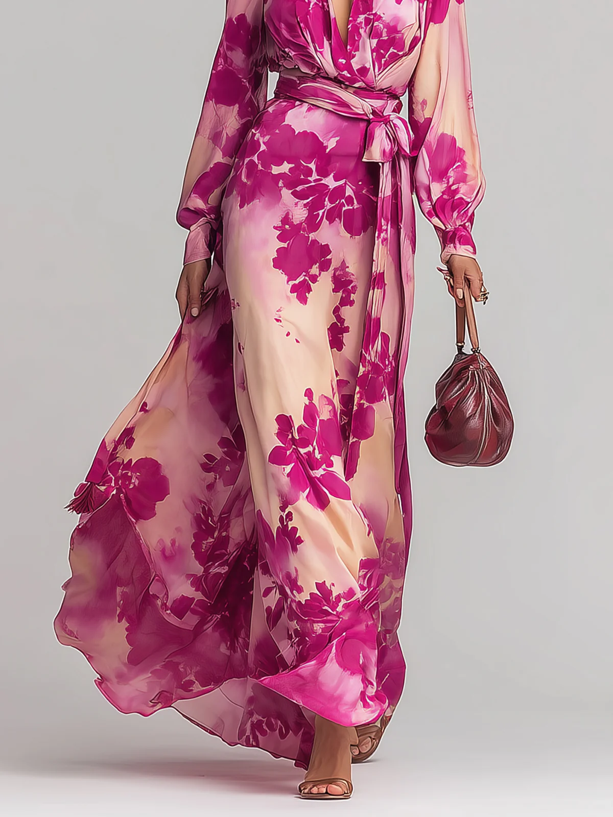 M&H | Belted Maxi Dress