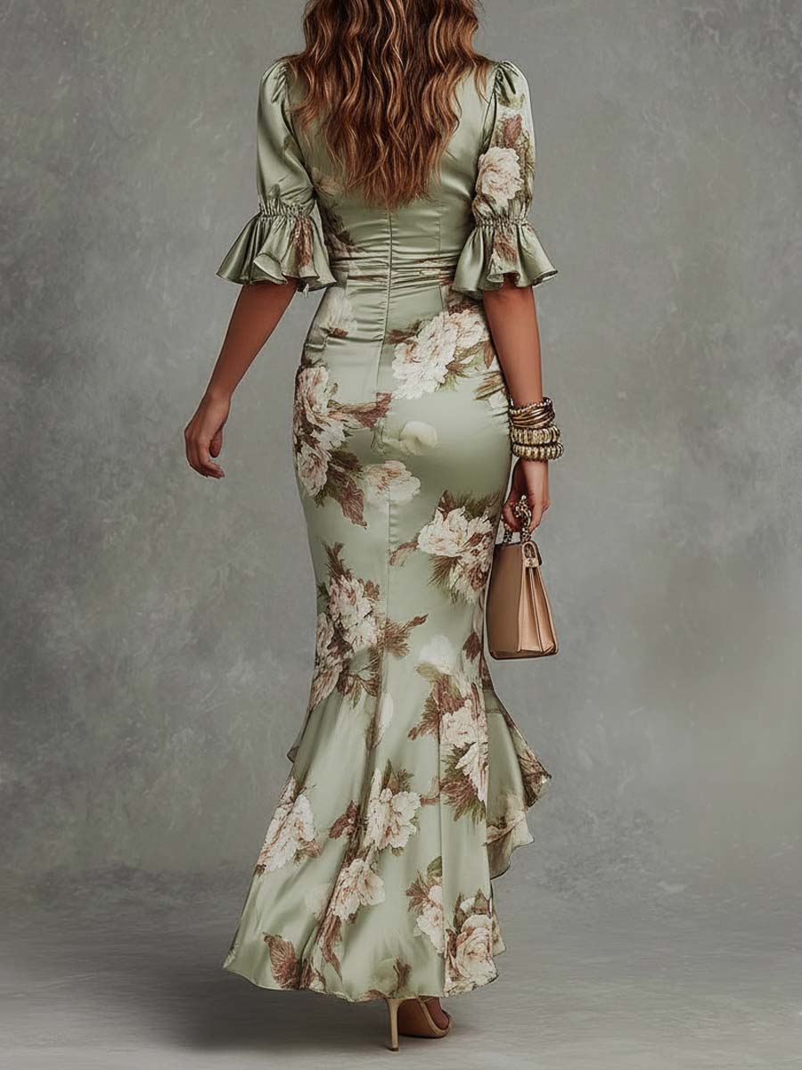 Imani | Floral V-Neck Maxi Dress