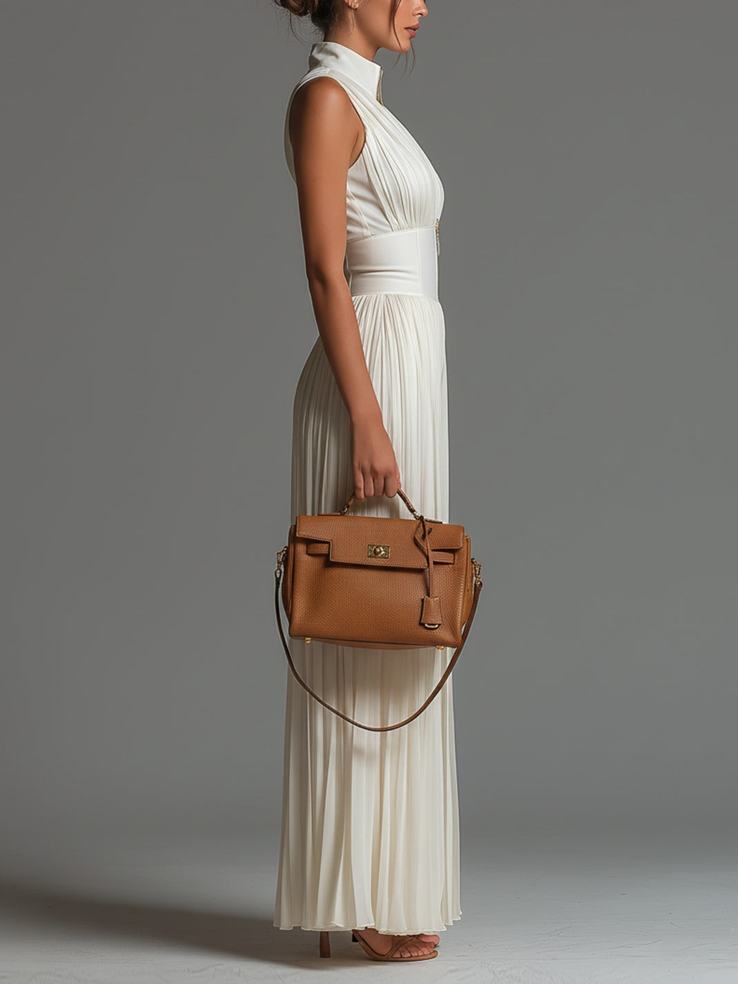 Maya | Pleated Chiffon Jumpsuit