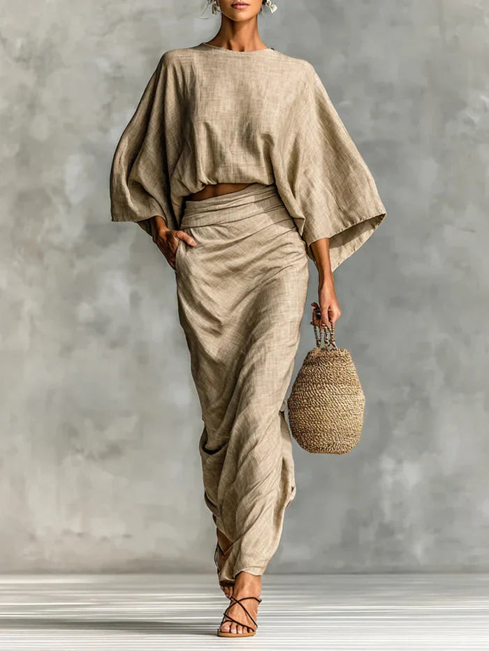Maya | Two-Piece Set with Batwing Sleeves