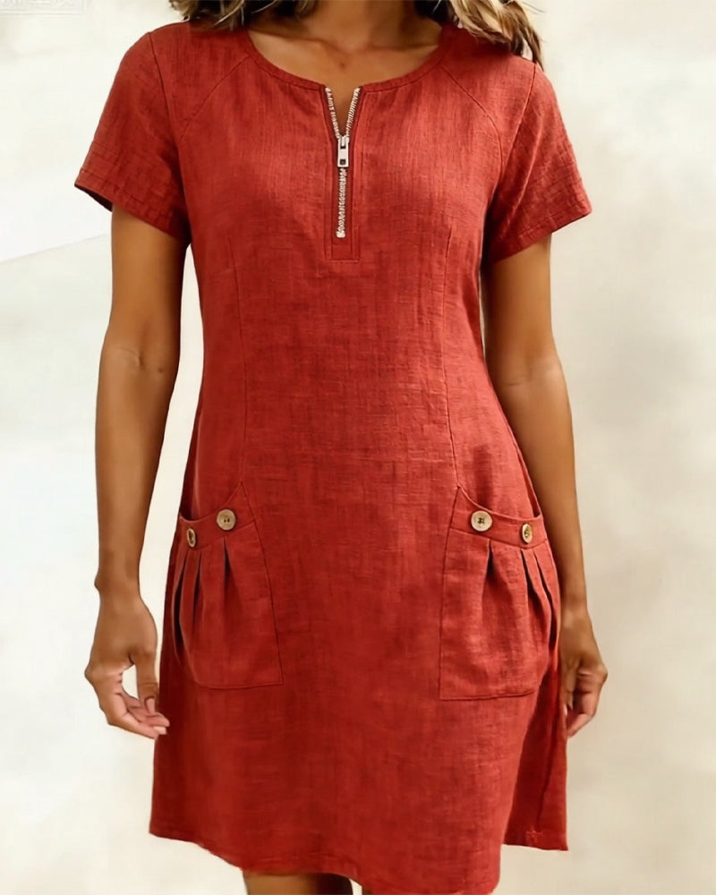 Scarlett | Cotton-Linen Dress