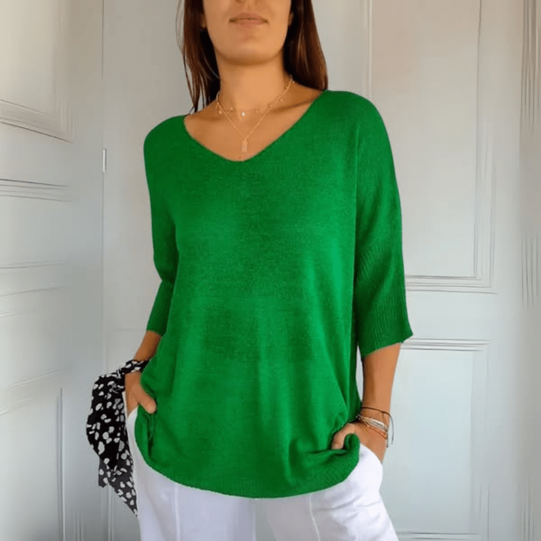 Evelyn | V-Neck Relaxed-Fit Sweater