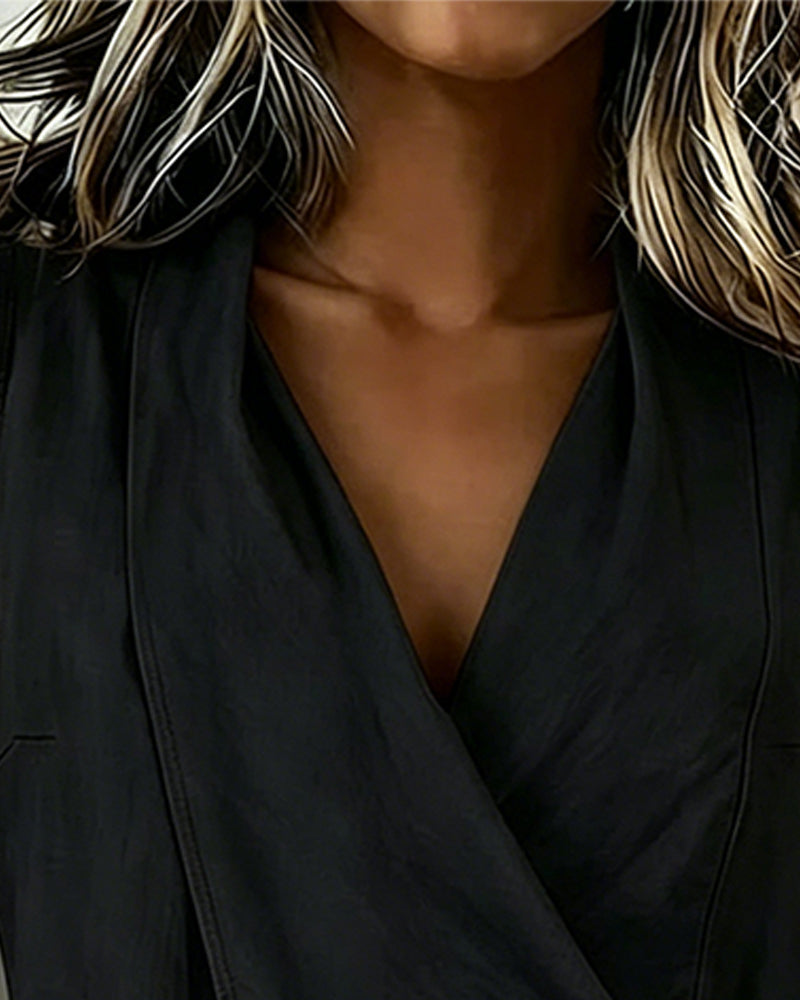 Harper | Cotton-Linen Tie-Front Tank