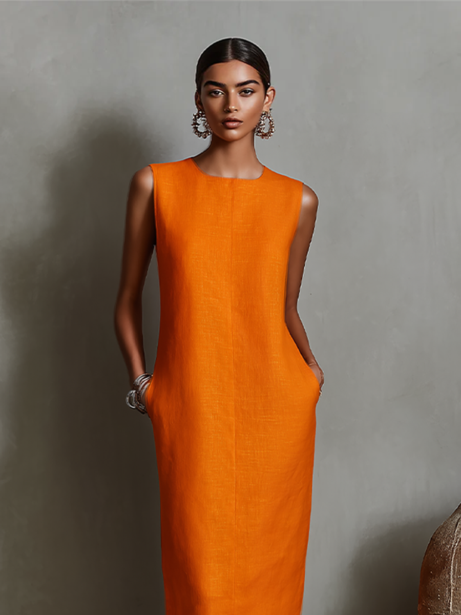 Maya | Linen Shift Dress