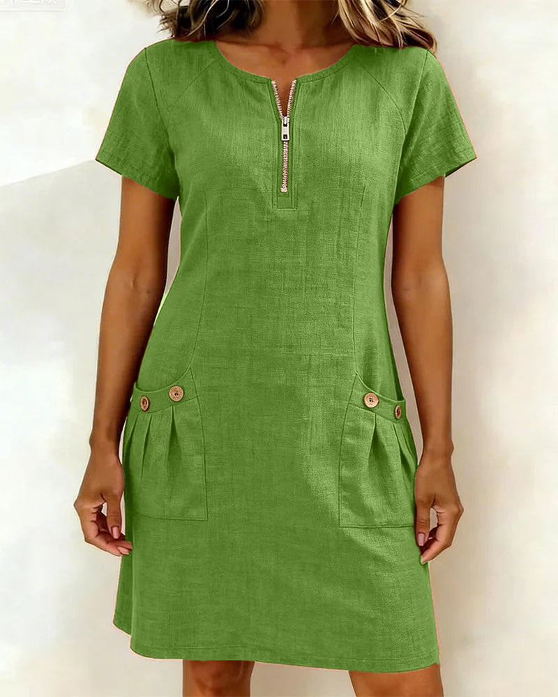 Scarlett | Cotton-Linen Dress