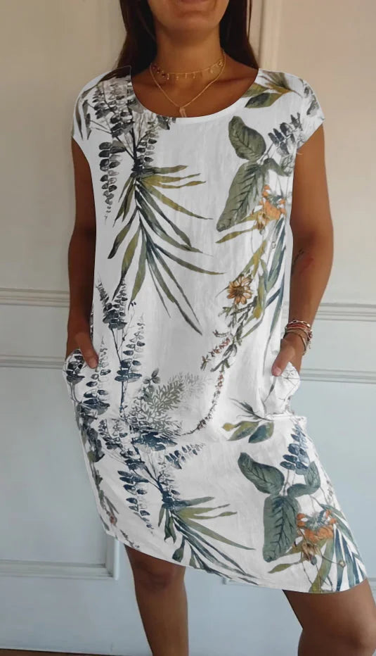 Maya | Cotton-Linen Blend Dress