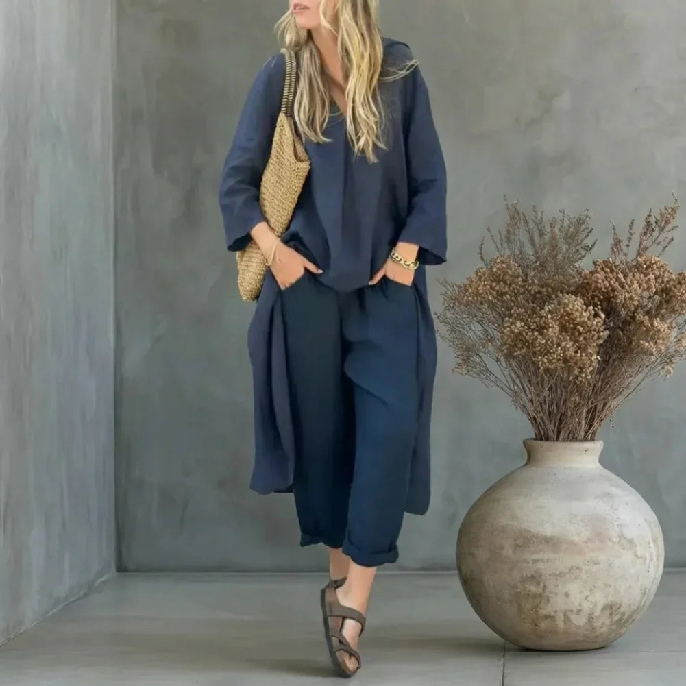 Harper | Two-Piece Cotton-Blend Set