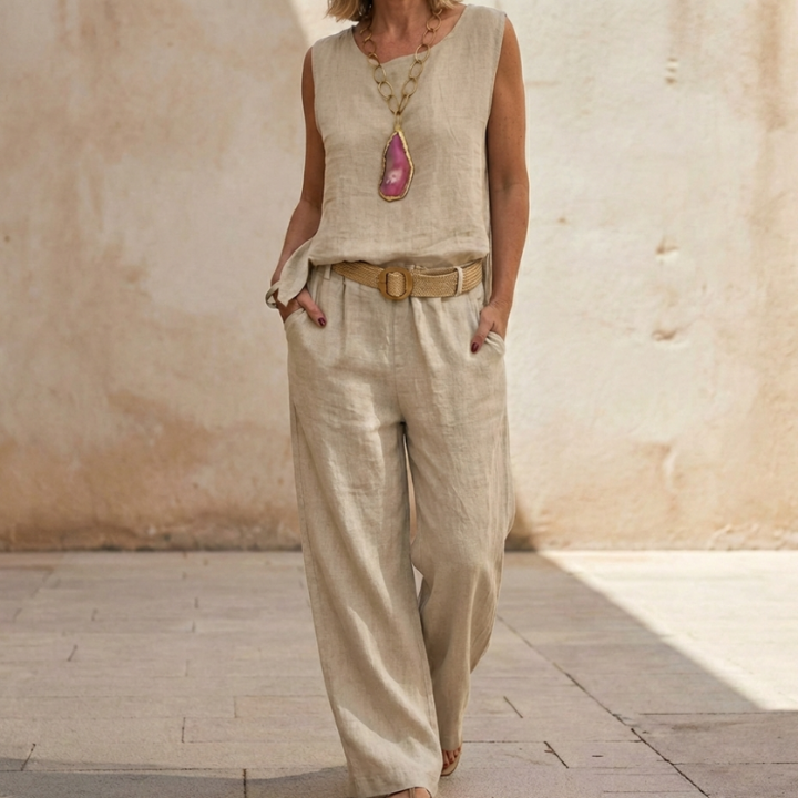 Marisol | Two-Piece Set, Belted Waist