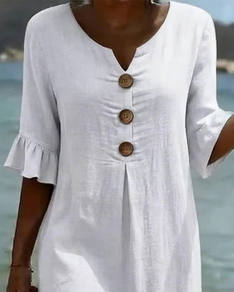 Lucía | Elegant Linen Dress