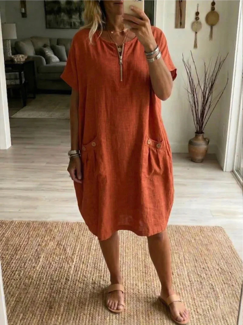 Maya | Zip-Front Dress