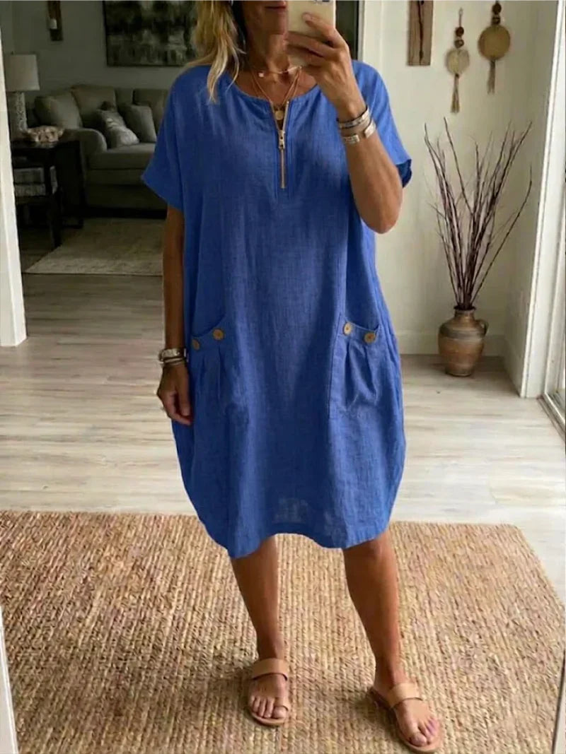 Maya | Zip-Front Dress