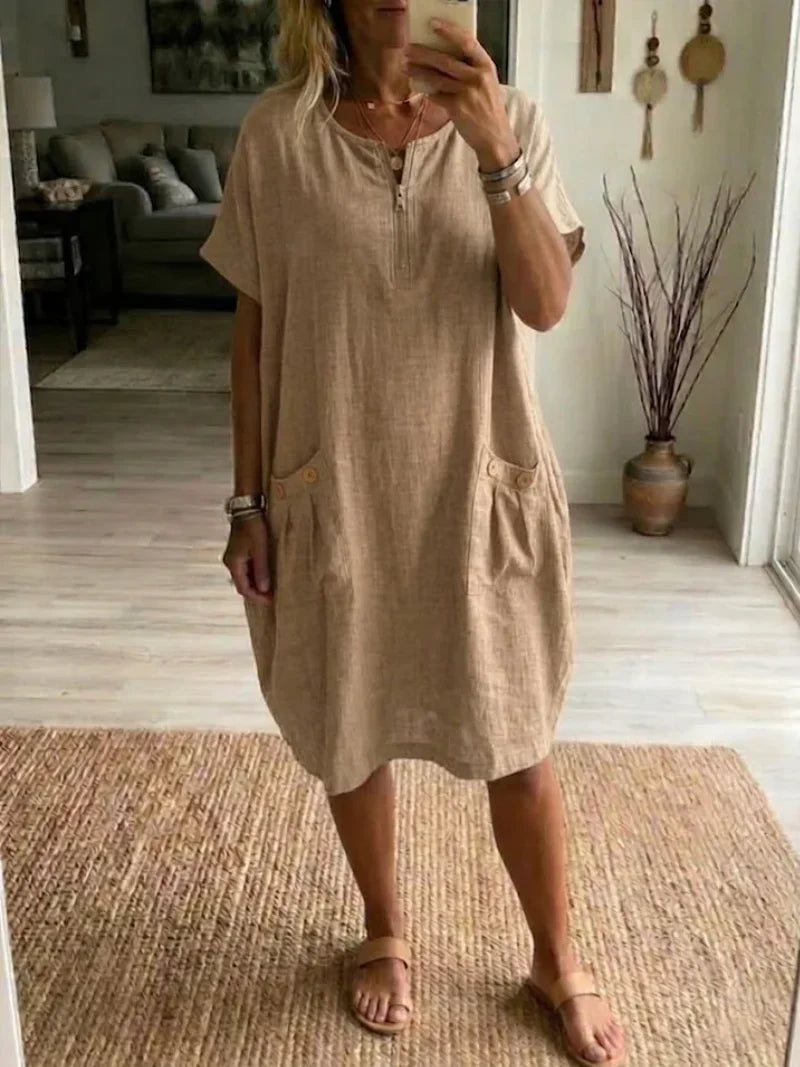 Maya | Zip-Front Dress