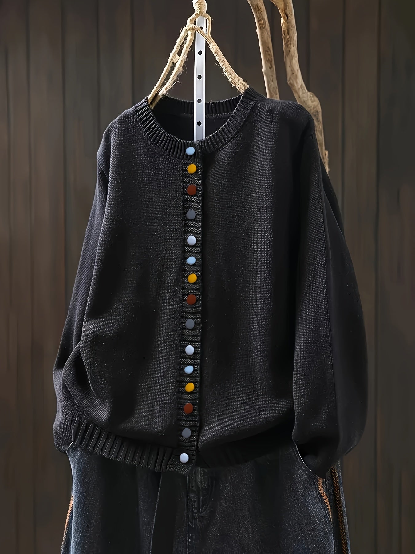 Monica | Fine-Knit Button-Front Cardigan