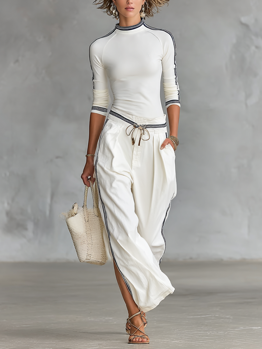 Maya | Two-Piece Set β Wide-Leg Pants
