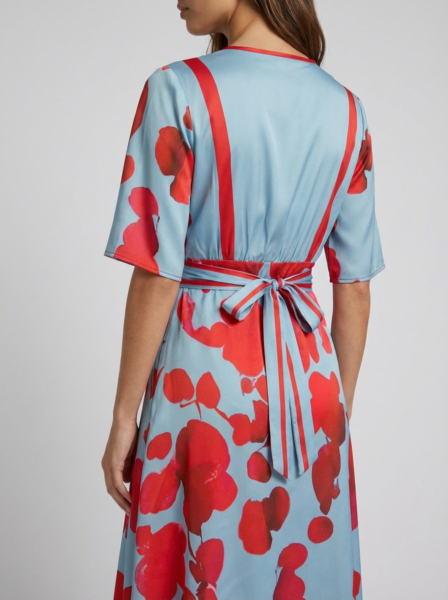 Pilar | Elegant Long Dress with Deep V-Neck