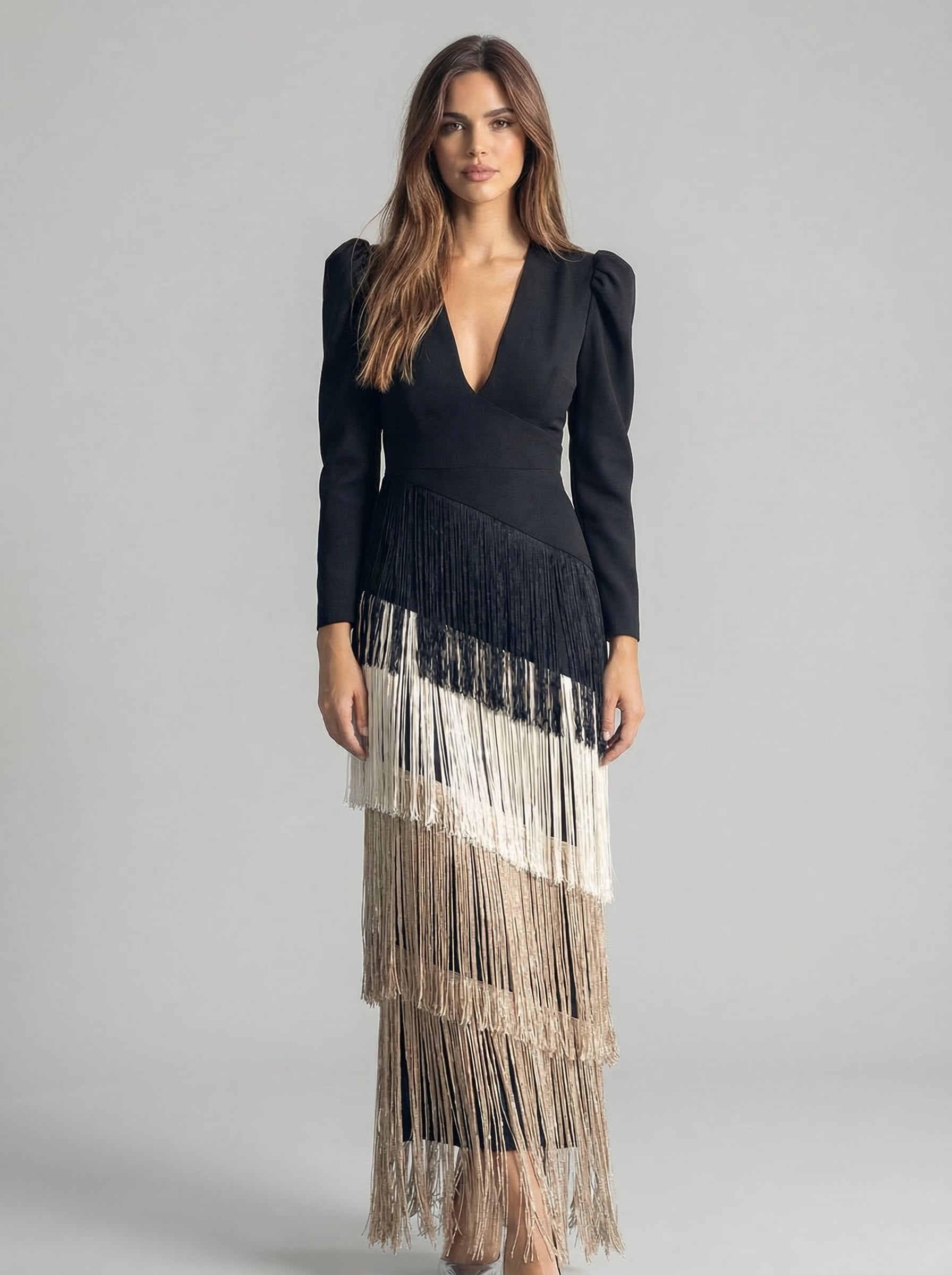 Sage | Fringe Dress