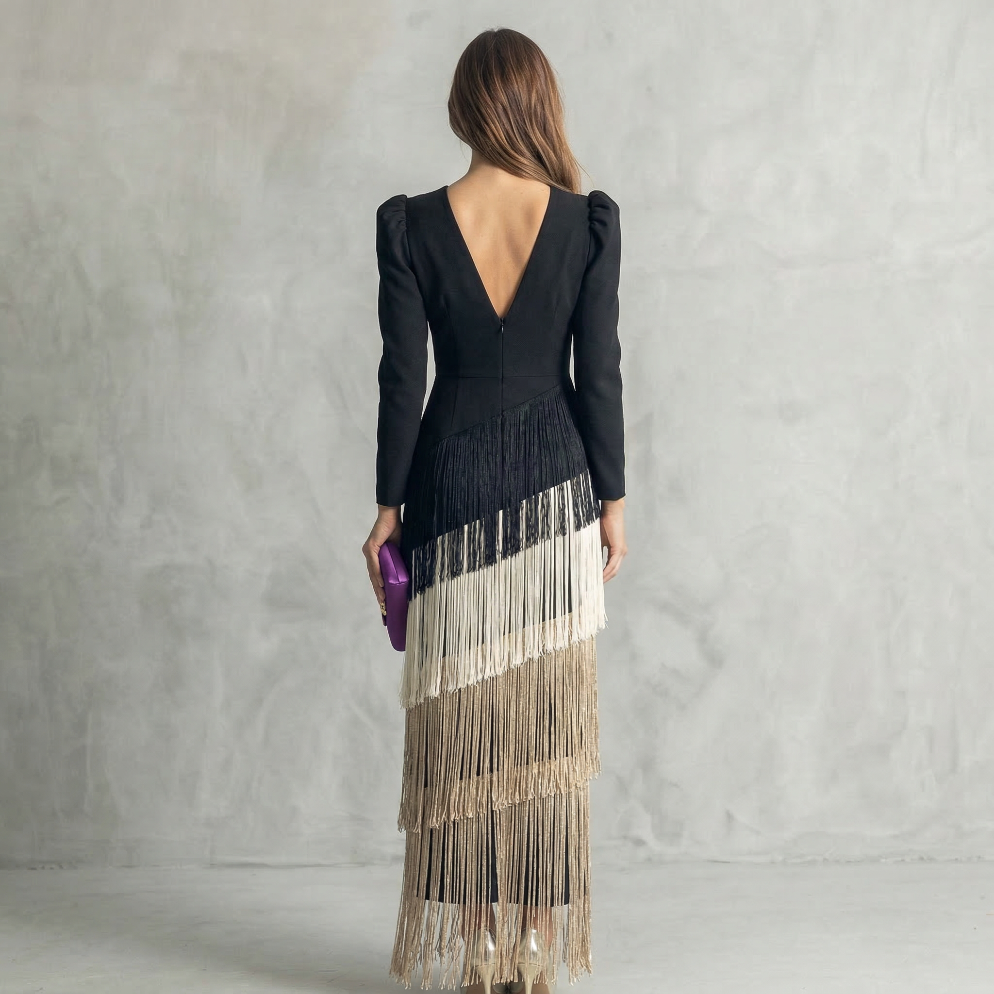 Sage | Fringe Dress