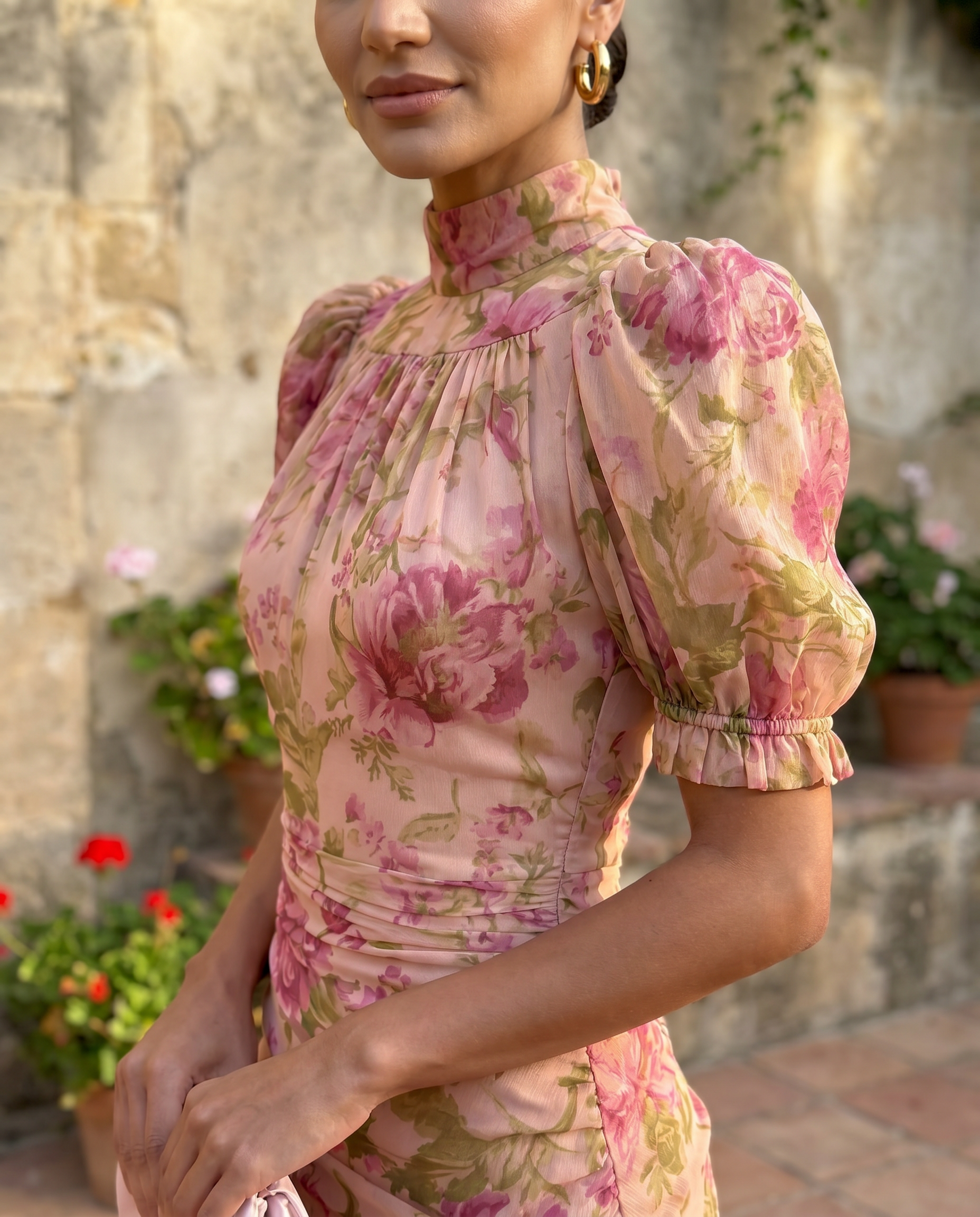 Naomi | Chiffon Floral Dress