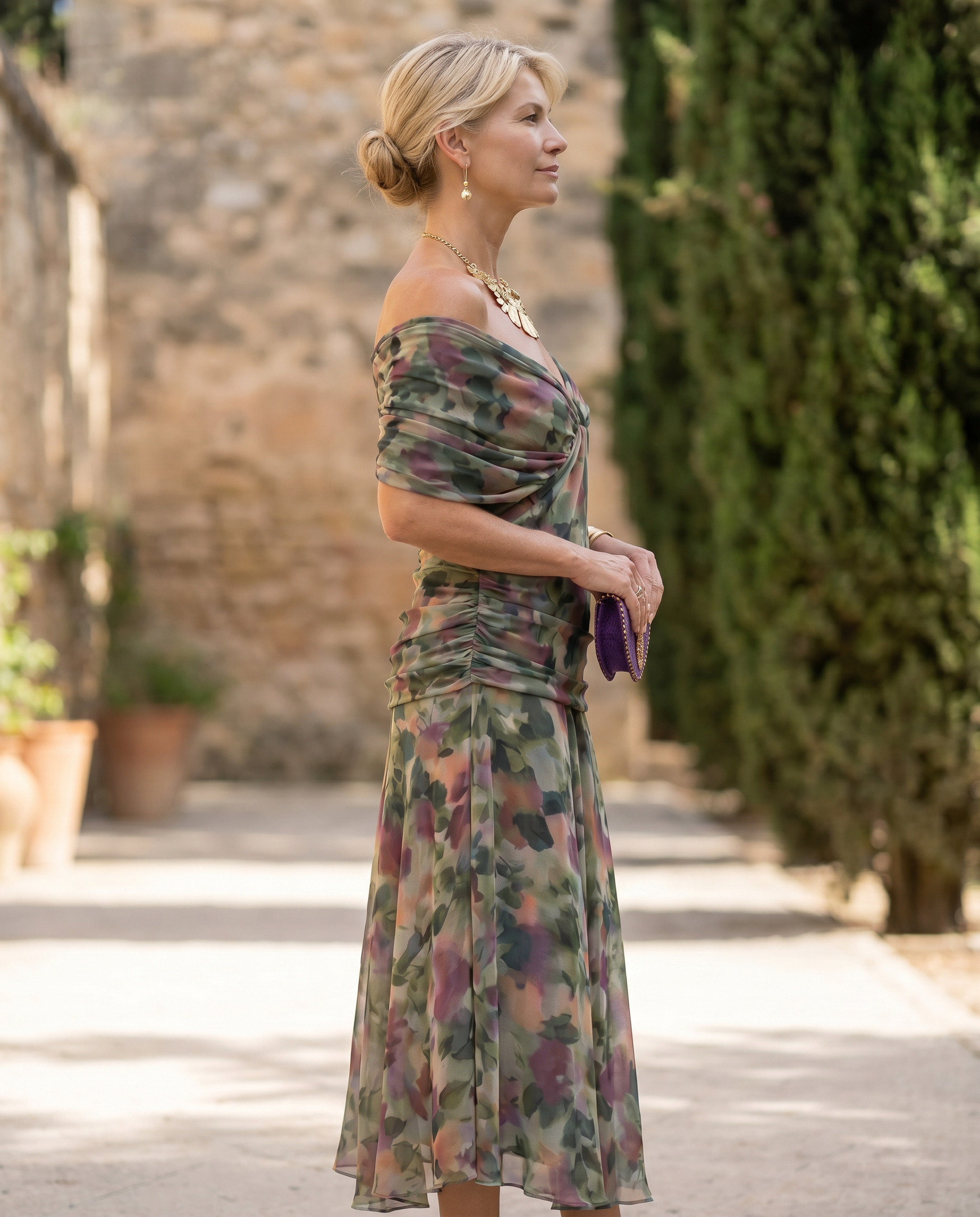 Imani | Pleated-Waist Maxi Dress