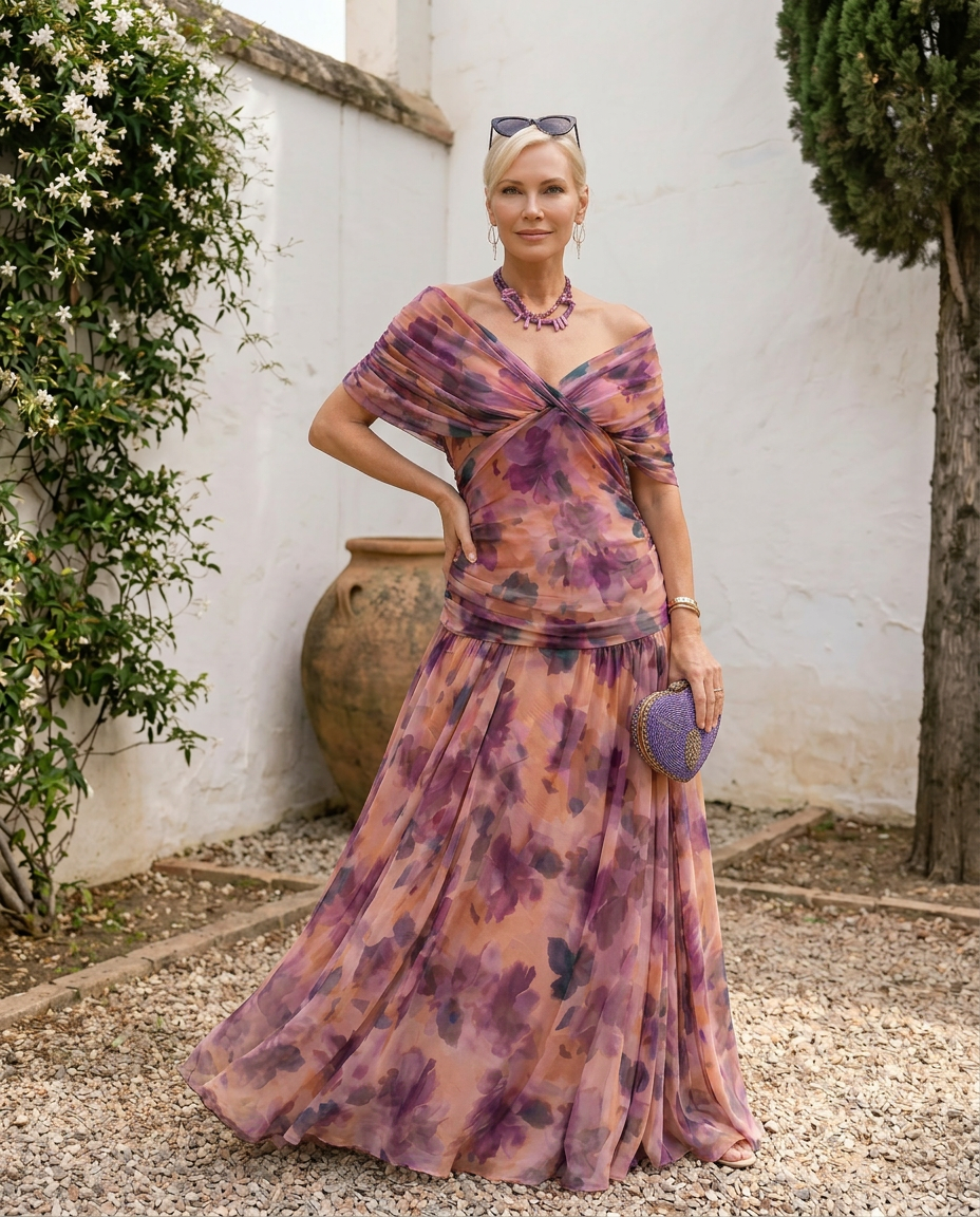 Imani | Pleated-Waist Maxi Dress