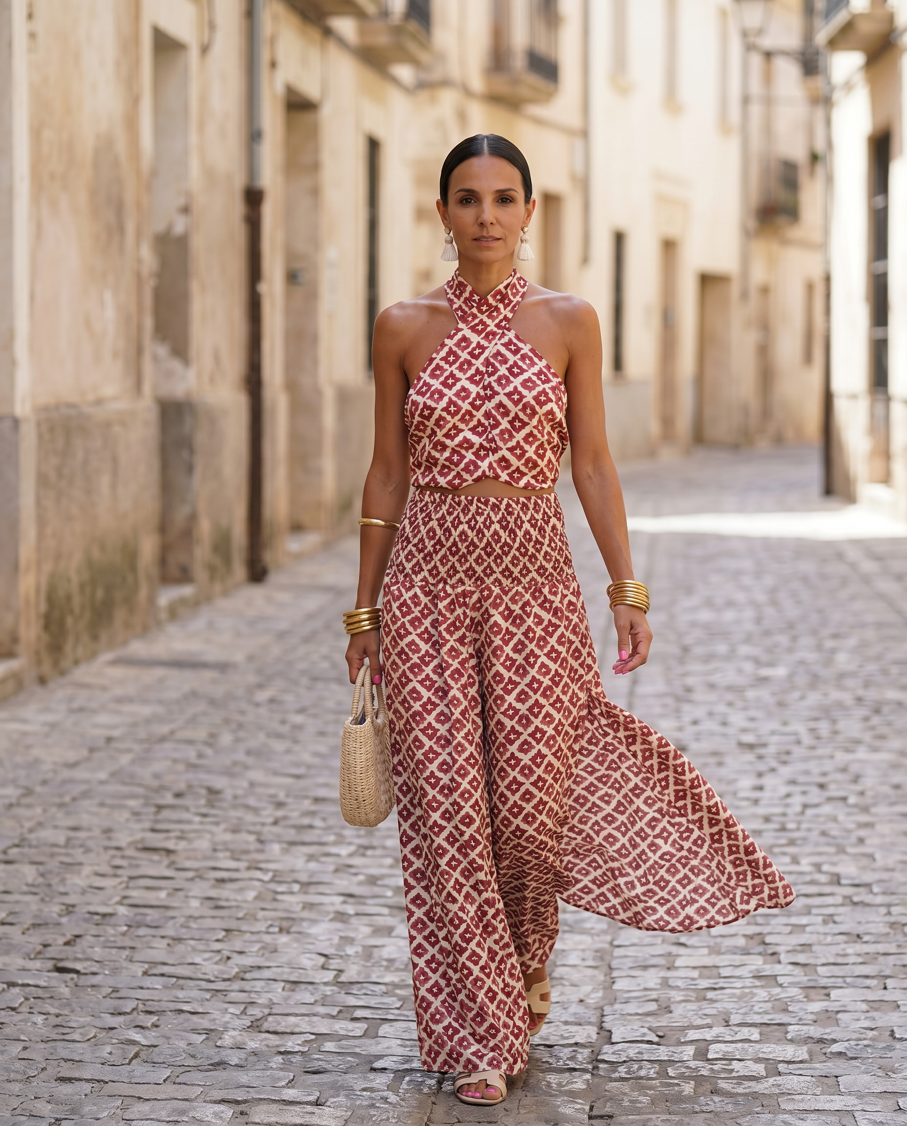 Camila | Off-Shoulder Ruffle Two-Piece Set