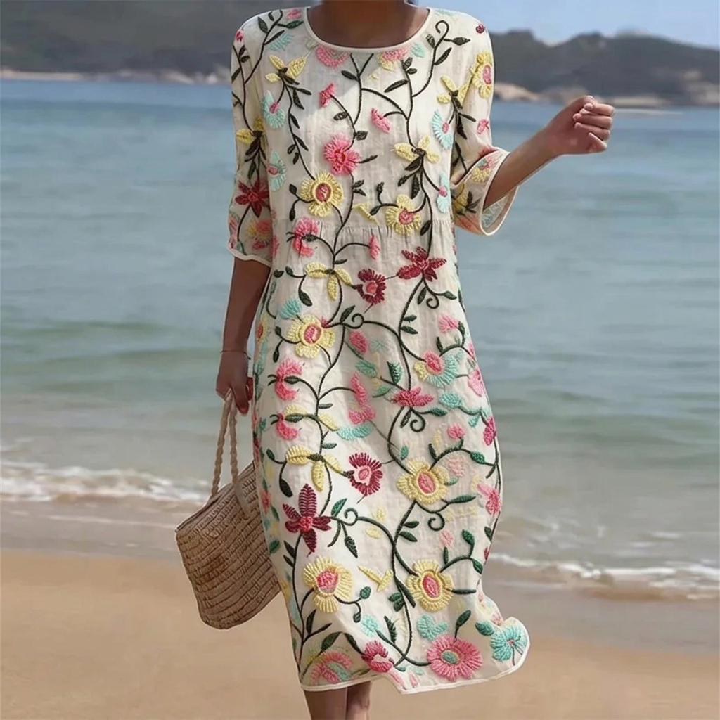 Maya | Flowing Floral Dress