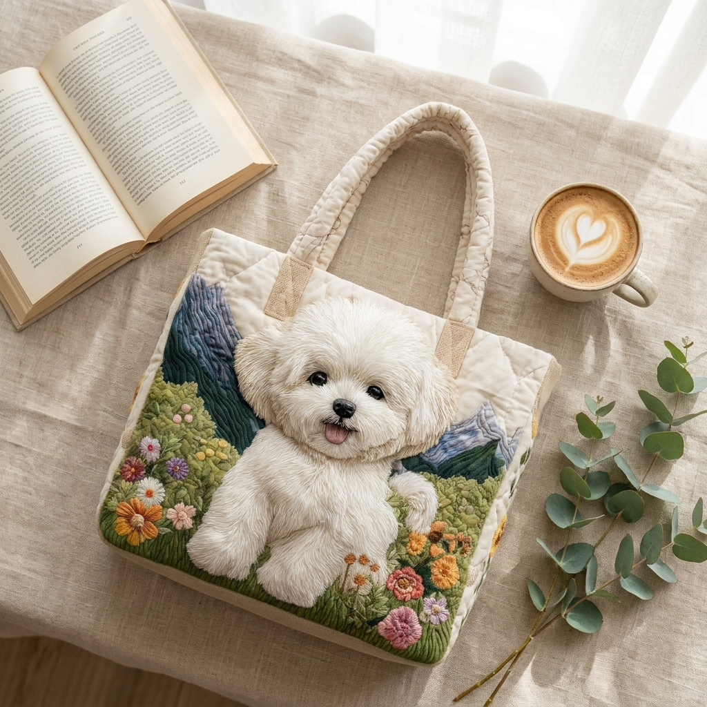 Artisan Quilted Bag - Enchanted Dog