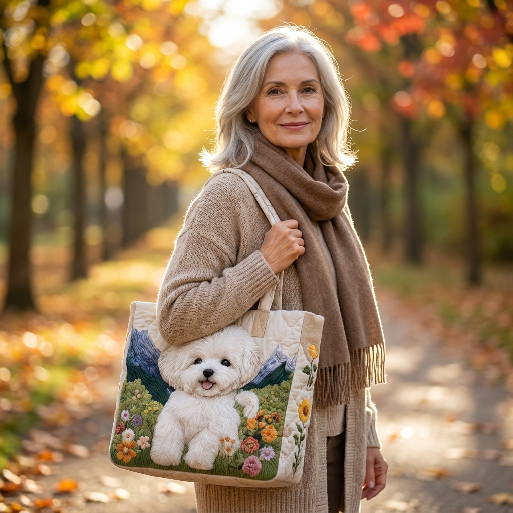 Artisan Quilted Bag - Enchanted Dog