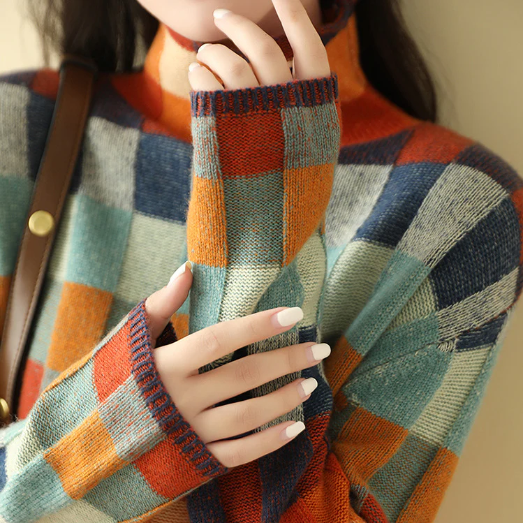 Emma | High-Neck Knit Sweater