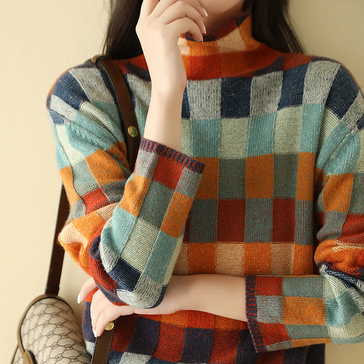 Emma | High-Neck Knit Sweater