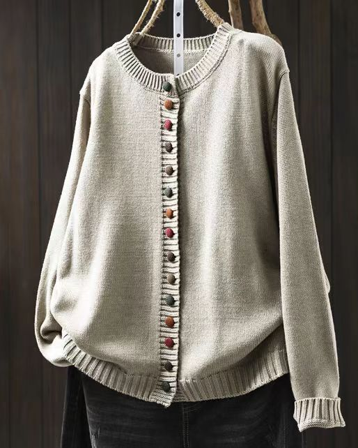 Monica | Fine-Knit Button-Front Cardigan
