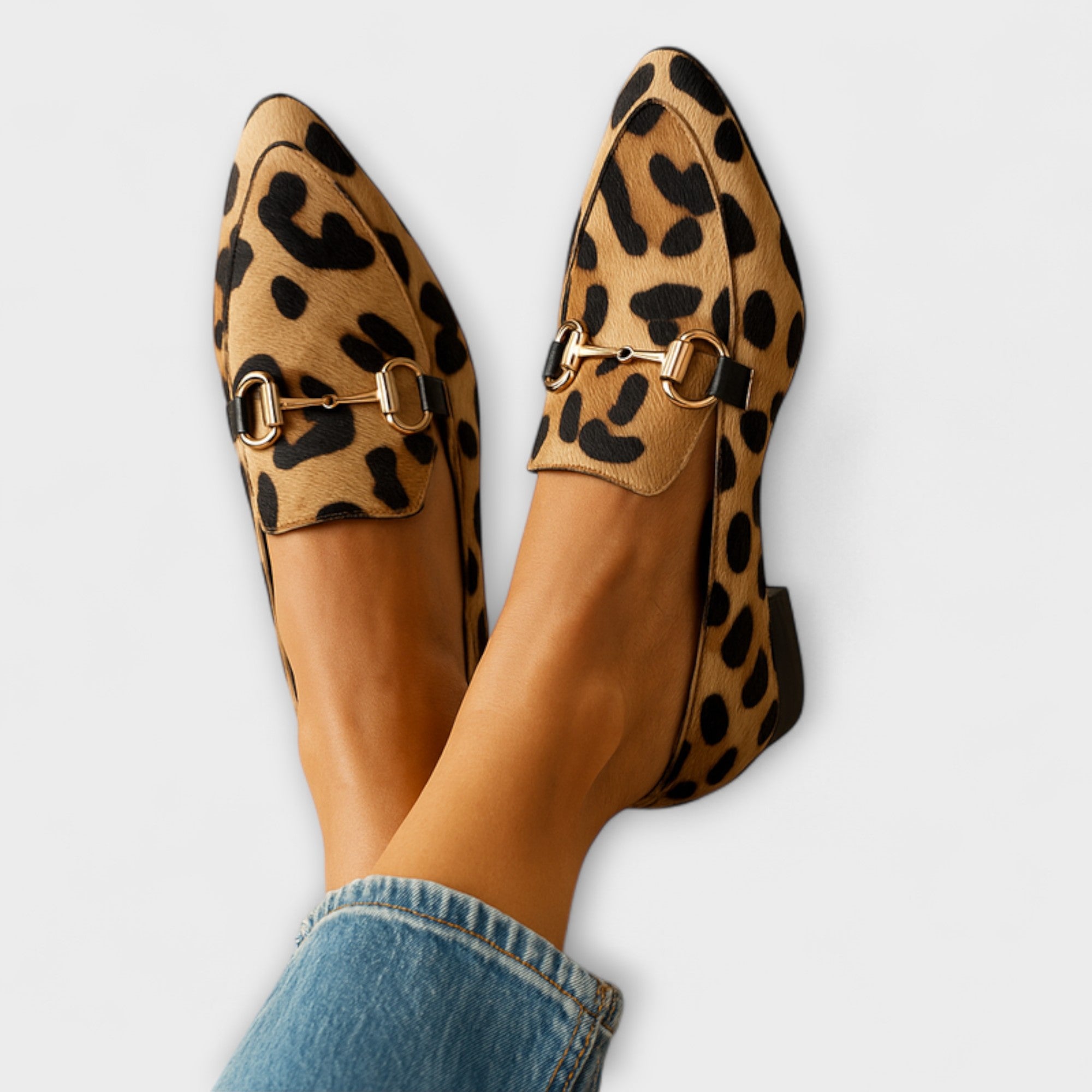 Pointed-Toe Buckle Loafer