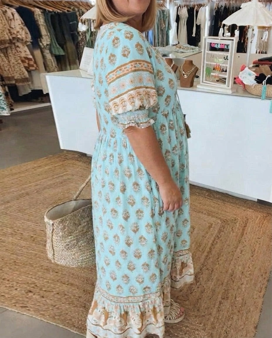 Naomi | Bohemian Midi Beach Dress