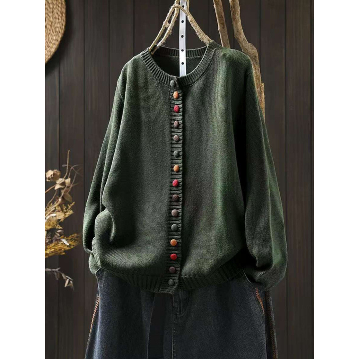 Monica | Fine-Knit Button-Front Cardigan