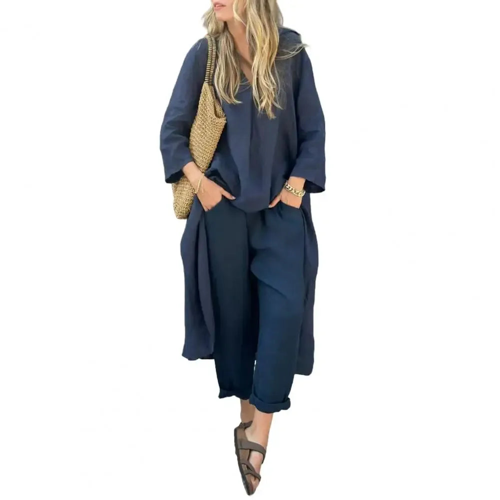 Harper | Two-Piece Cotton-Blend Set