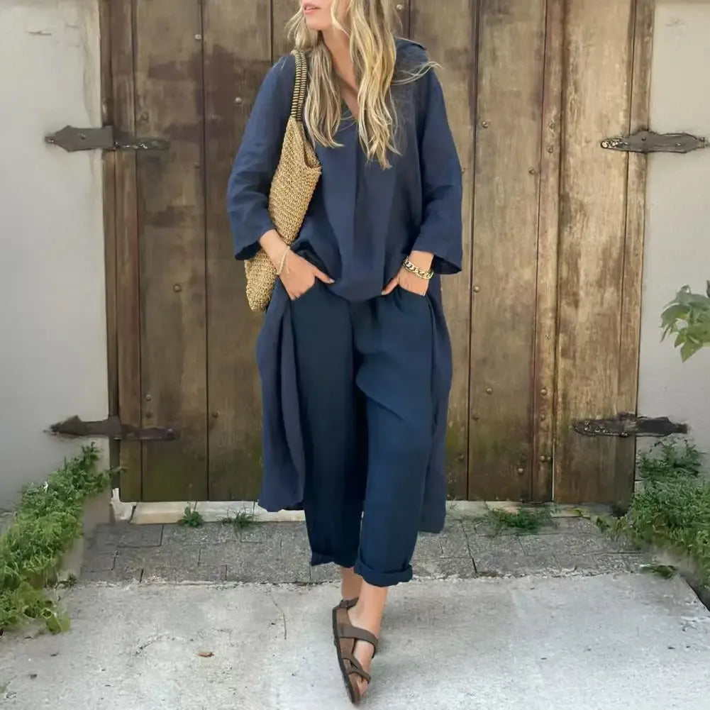 Harper | Two-Piece Cotton-Blend Set